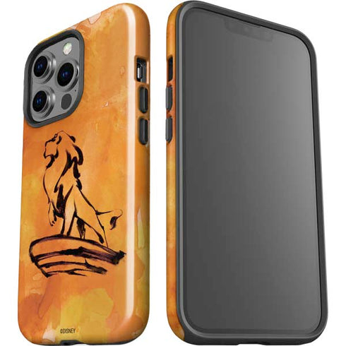 Disney The Lion King Mufasa Water Color Art iPhone 15 Pro Impact Case